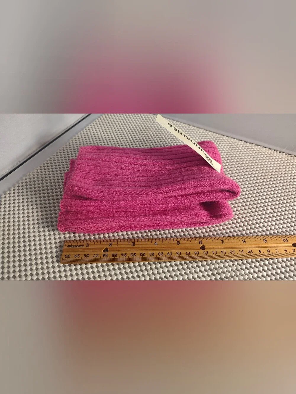 No Boundaries Women's One Size Ribbed Fingerless Gloves Hot Pink